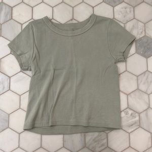 brandy melville green top